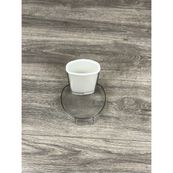Cuisinart Little Pro Handy Prep Work Bowl Lid & Pusher Only Tint Clear DLC-505TX - Picture 1 of 7
